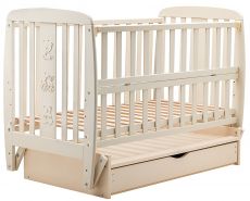 Ліжко Babyroom Друзі DDMYO-3 маятник, ящик, відкидний бік слонова кістка
